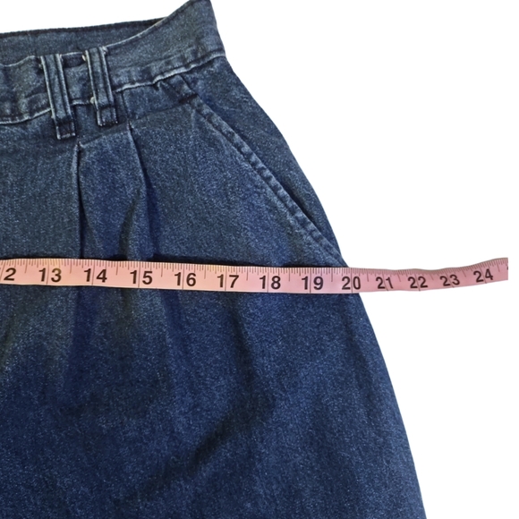 70's/80's  Denim Pleated Trousers by Chic Vintage - Picture 12 of 12